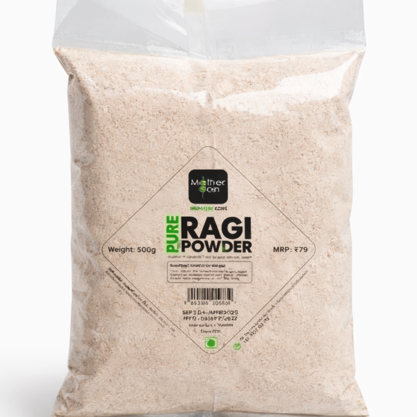 Mothercan Pure Ragi Powder 1Kg | healthy breakfast | High Fiber Content
