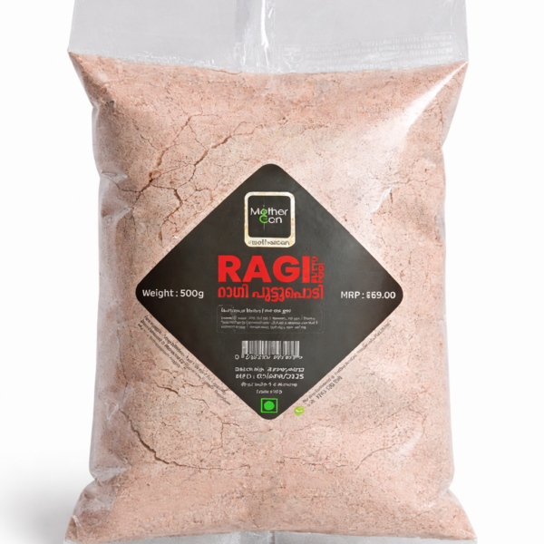 Mothercan Ragi Puttu Podi 1Kg Pocuh | Ragi Powder for Steam Cake | High Fiber