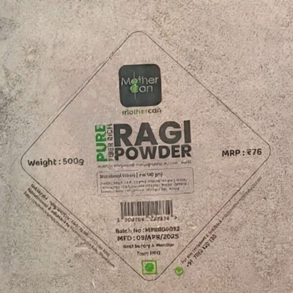 Mothercan Pure Ragi Powder 1Kg | healthy breakfast | High Fiber Content